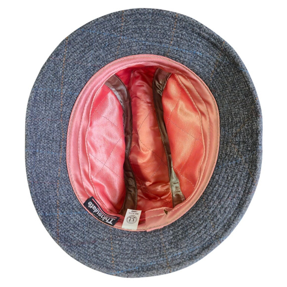 Vintage Fedora Hat Gray Tweed Mens Unisex Union Made USA Thinsulate Large - Picture 5 of 13